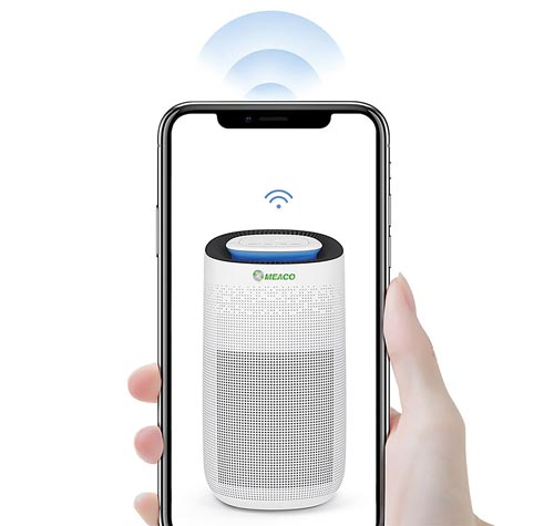 Управление очистителем воздуха по телефону Wi-Fi MeacoClean