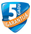 5 gadu garantija