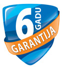 6 gadu garantija